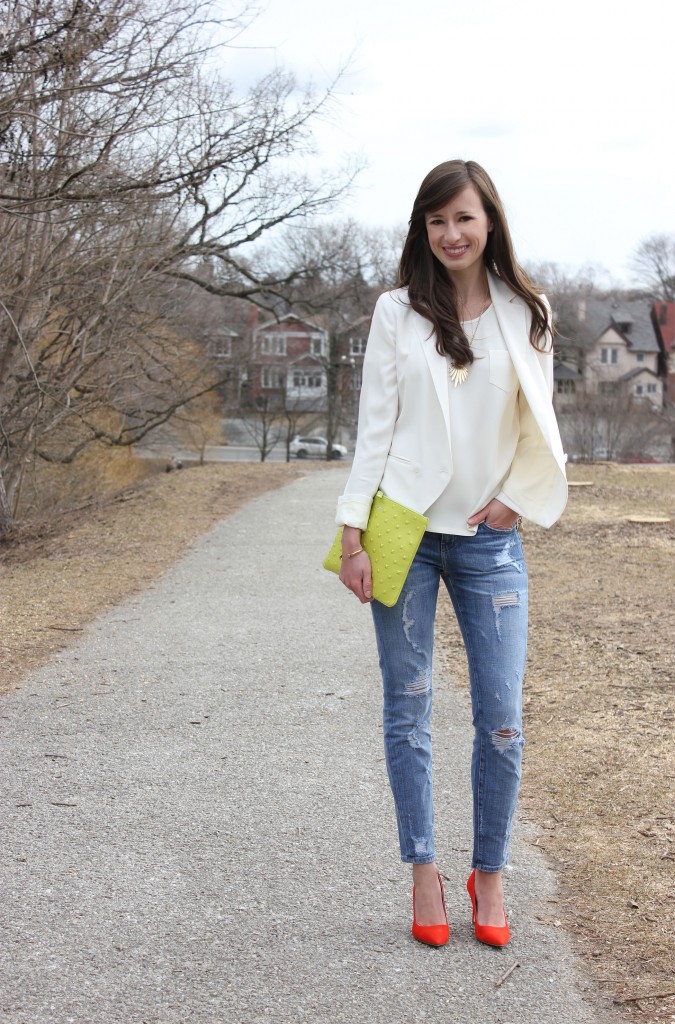 Girl blazer hotsell with jeans