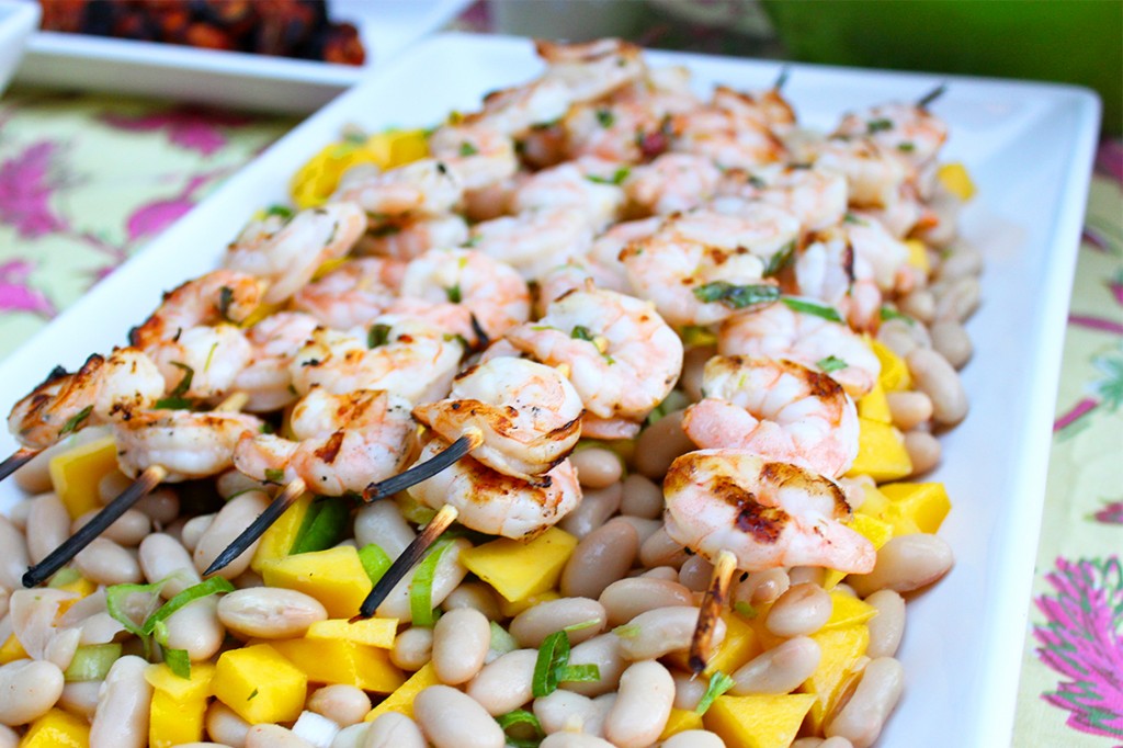 Style Bee - Tarragon Shrimp and Mango Bean salad.