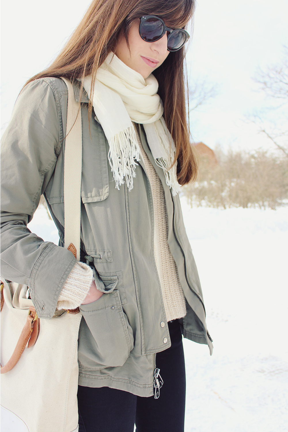 Style Bee Outfit - Utility Jacket and Neutrals