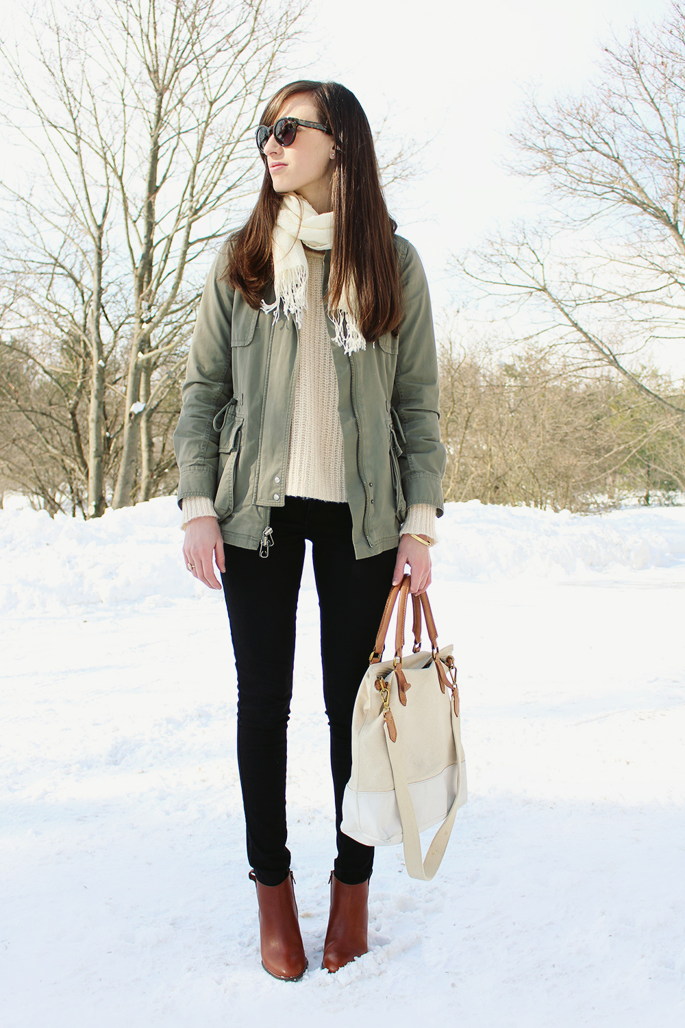 Style Bee Outfit - Utility Jacket and Neutrals