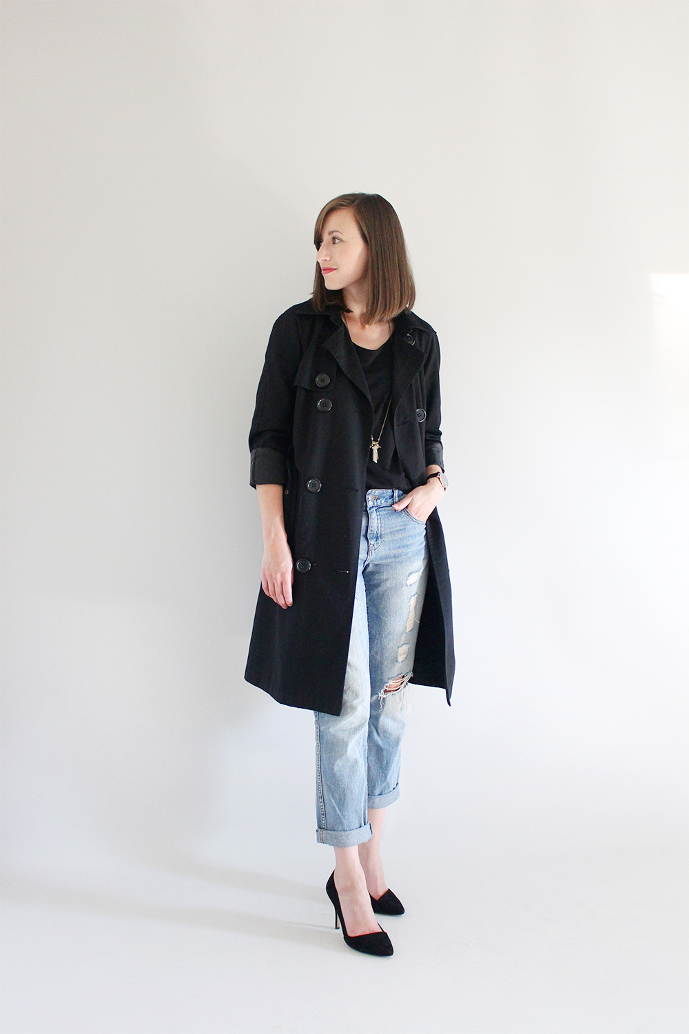 Style Bee - Black Trench