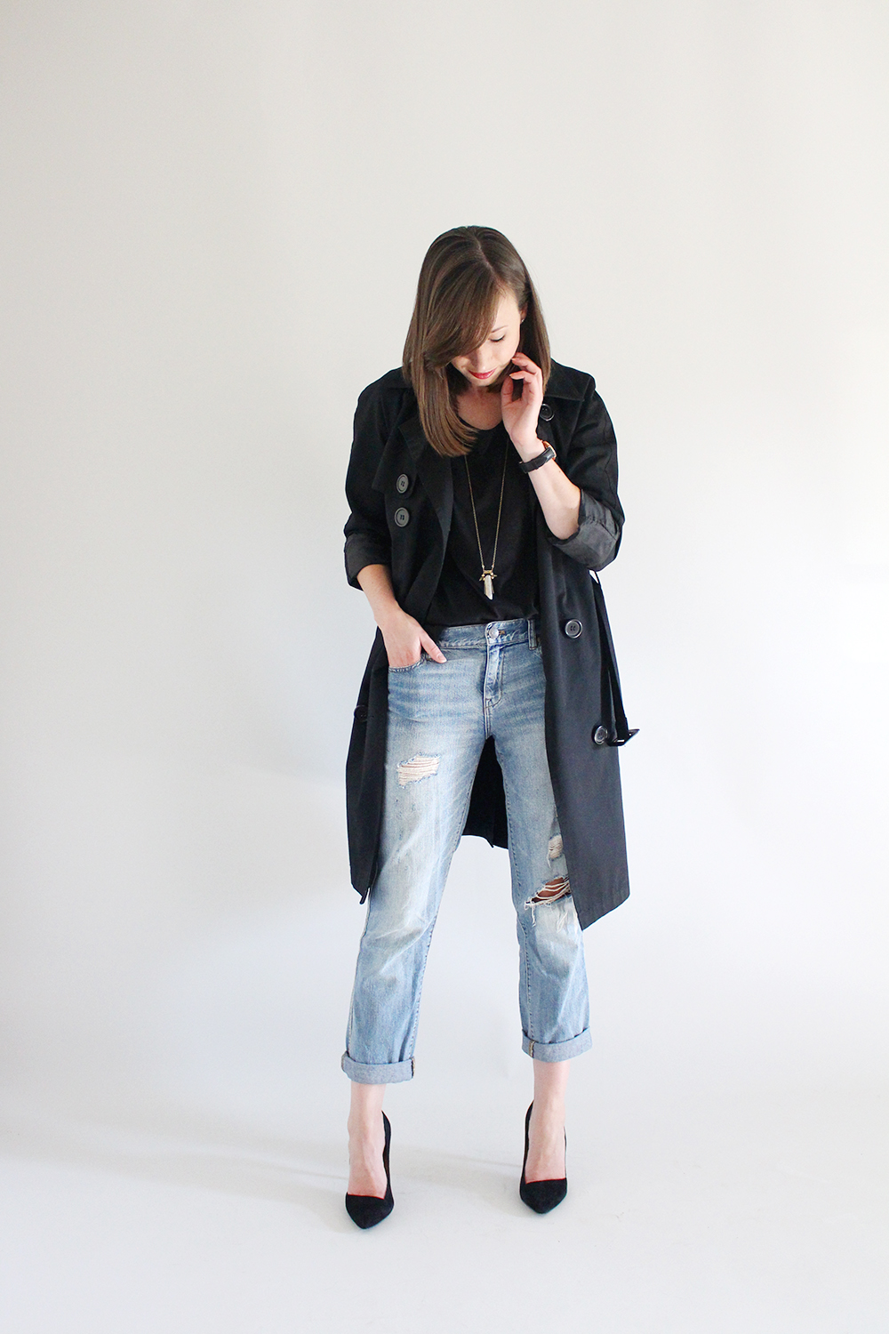 Style Bee - Black Trench