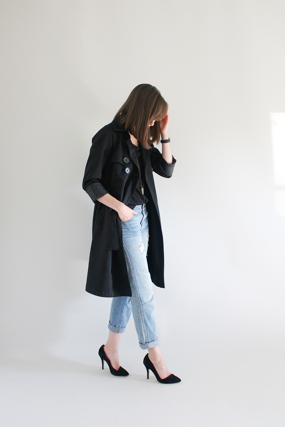 Style Bee - Black Trench