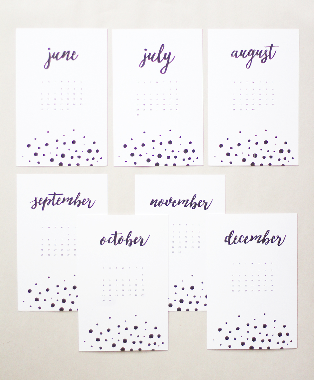 Style Bee - 2016 Printable Calendar