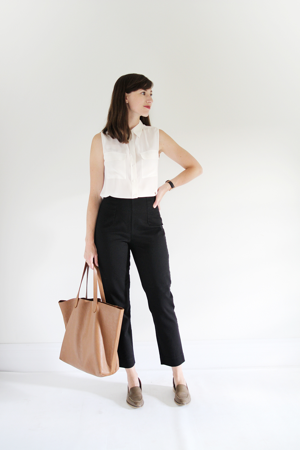 Everlane Review Stretch Ponte Crop Pants — Fairly Curated