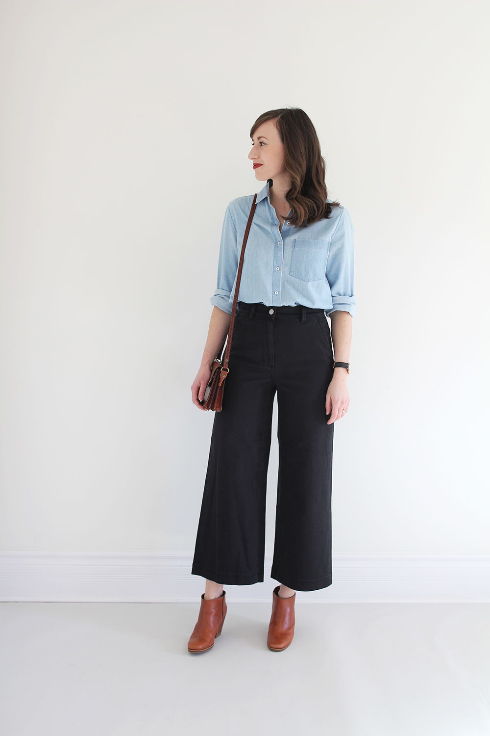 the wide leg crop pant