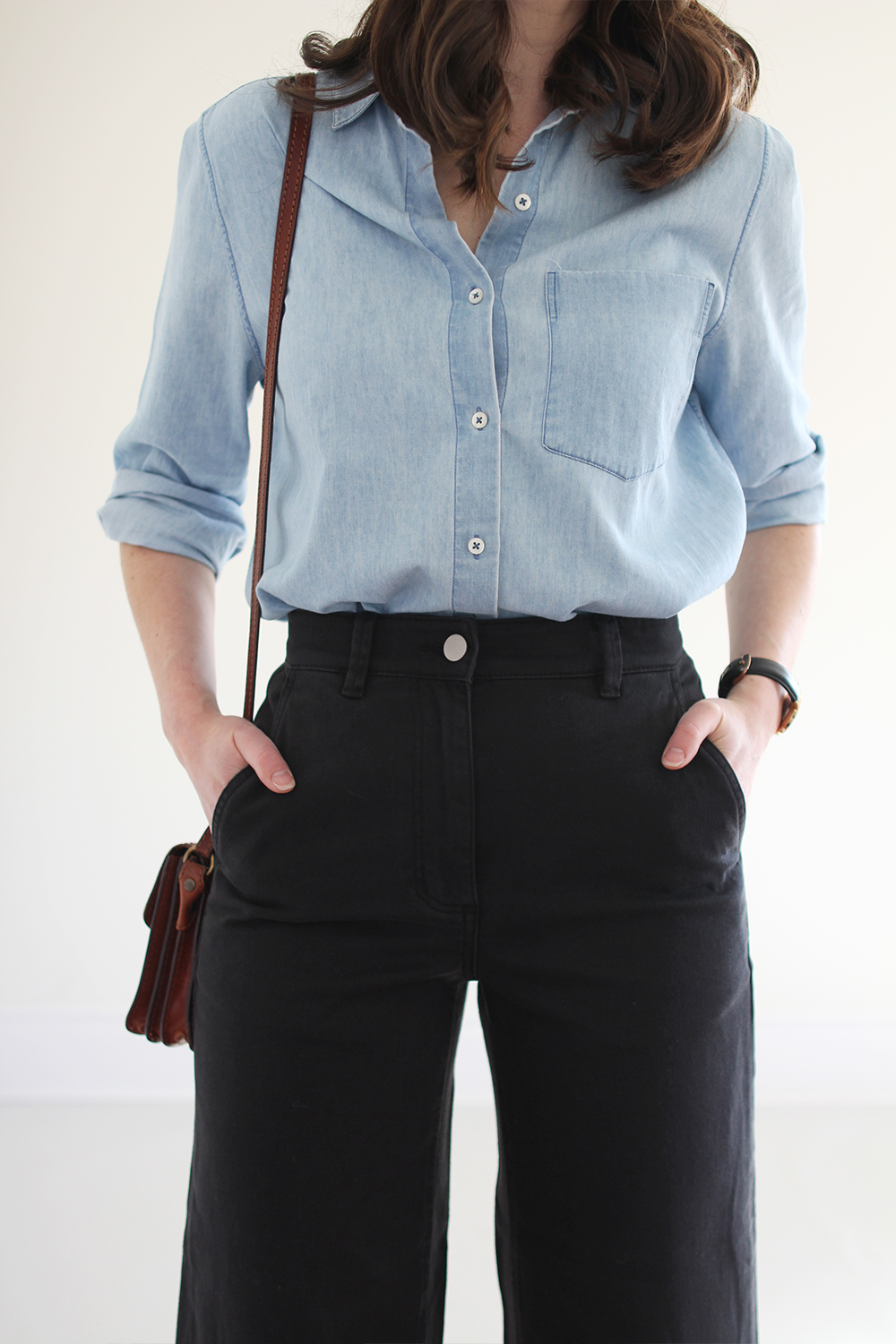 Styling the New Everlane Wide Leg Pants - Jeans and a Teacup