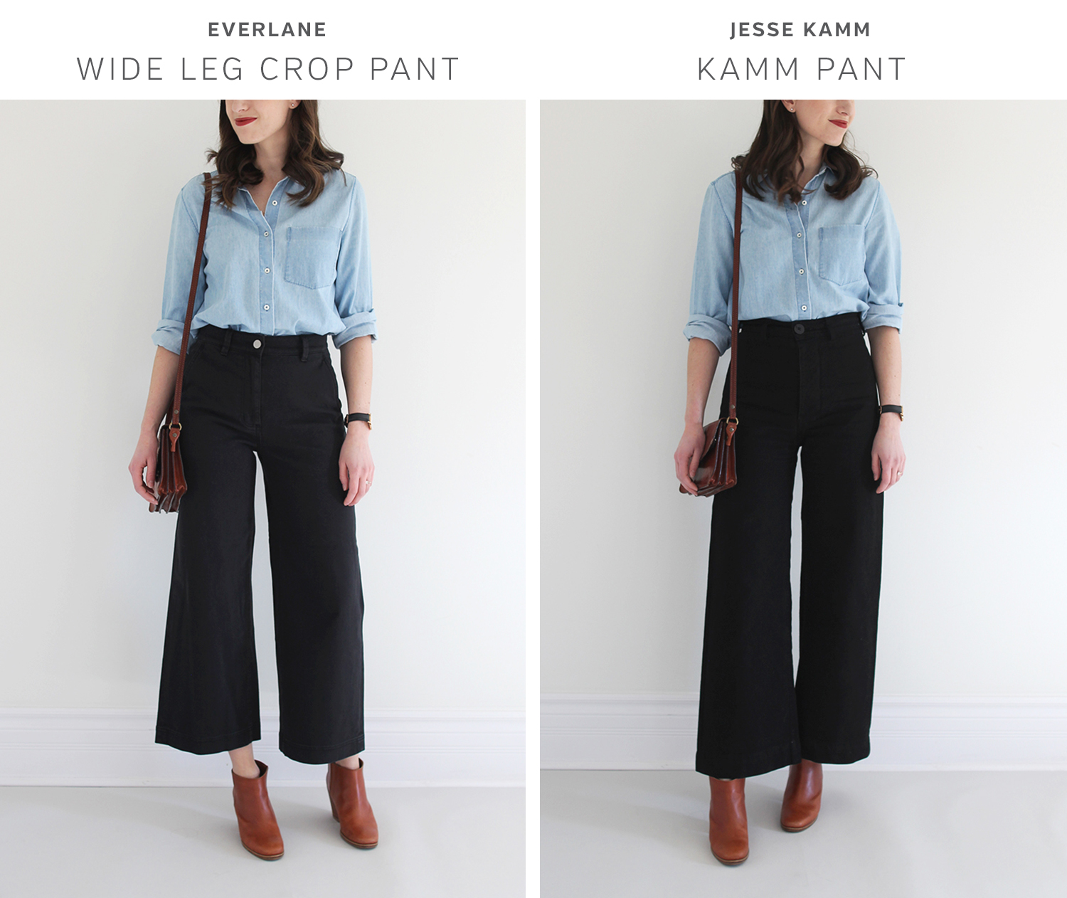 Wide Straight Leg Crop Pant