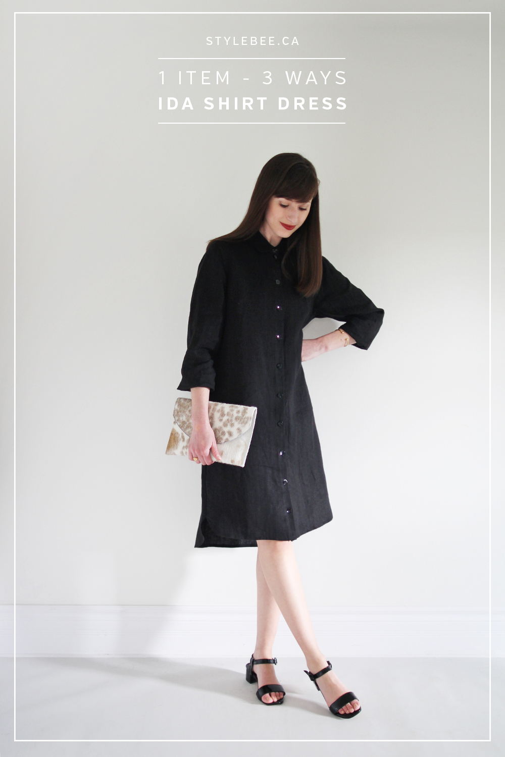 Style Bee - 1 Item - 3 Ways - Ida Shirt Dress