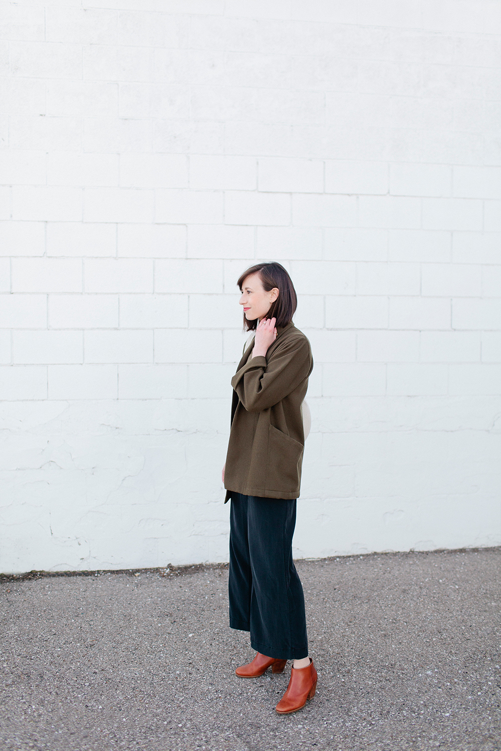 Everlane Try-On: The Cashmere V-Neck Midi Dress — Fairly Curated