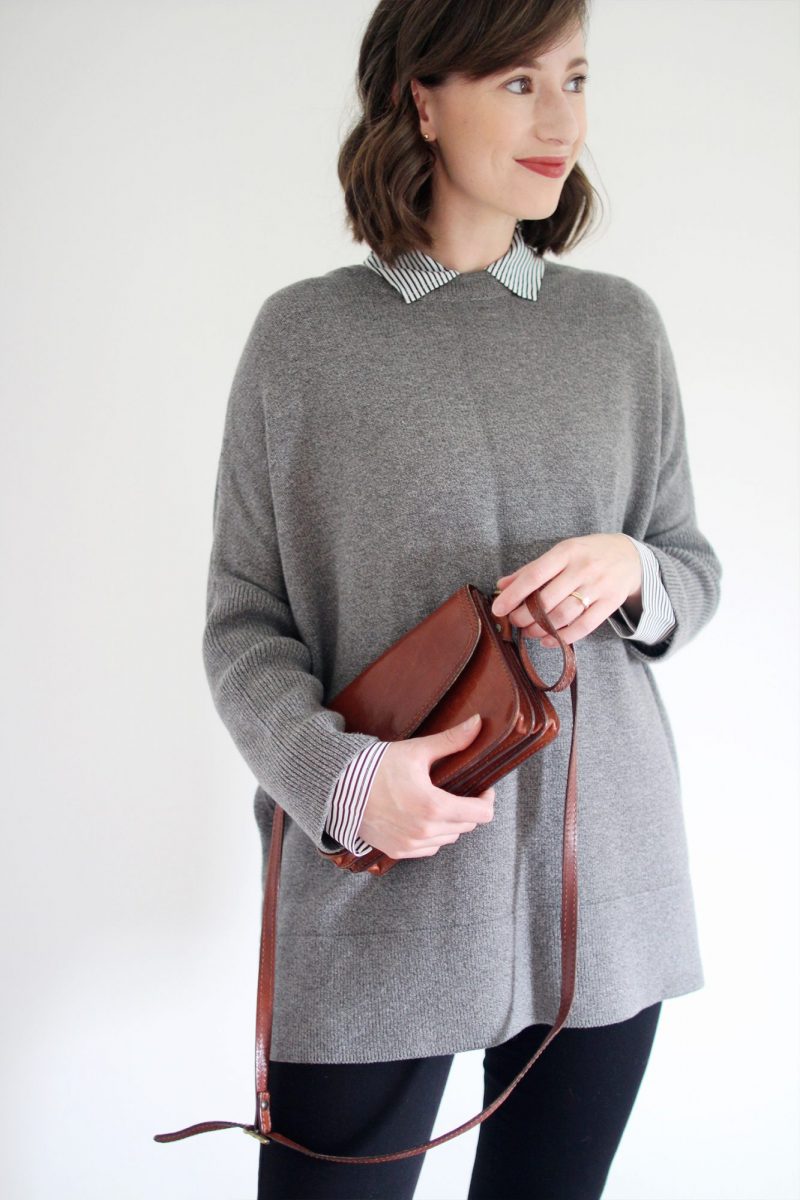 Style Bee - Revisiting the Oversize Grey Sweater 