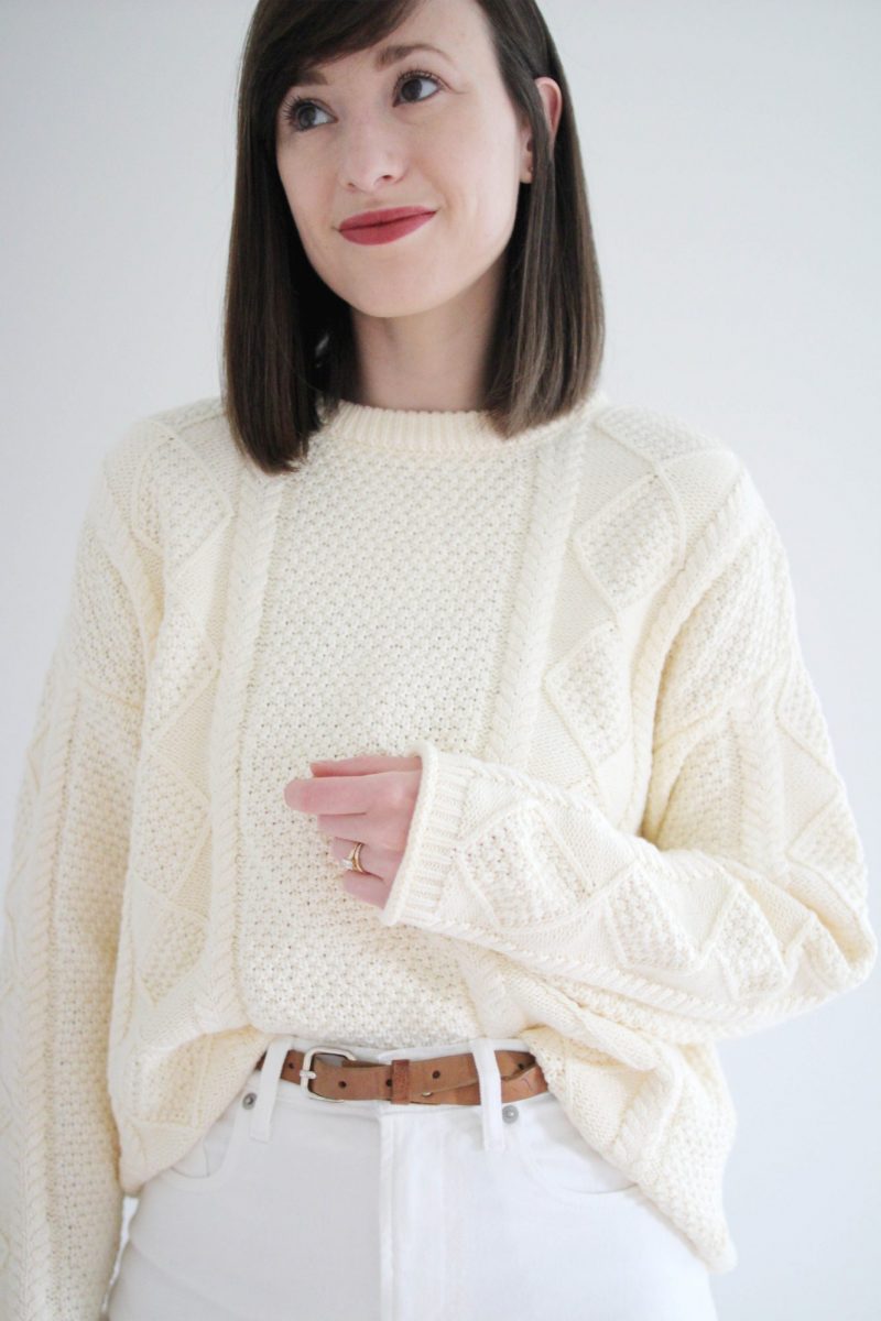 Make Your Own Basics: The fisherman sweater - KT's Slow Closet