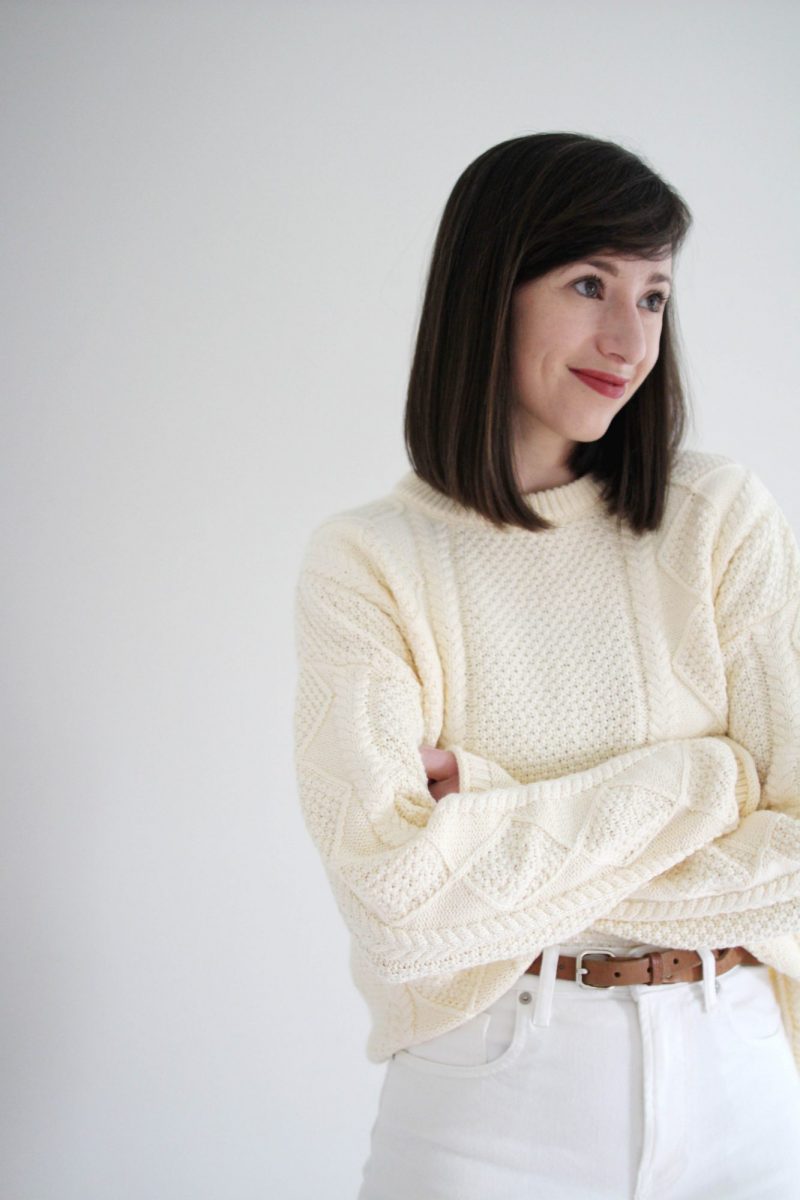 Make Your Own Basics: The fisherman sweater - KT's Slow Closet