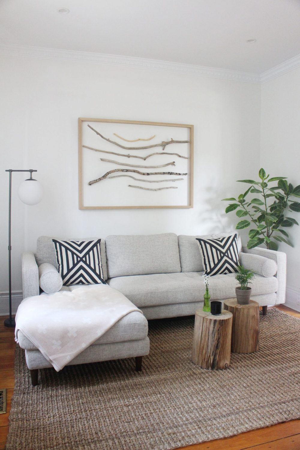 Style Bee - Living Room Update & Sven Sectional Review