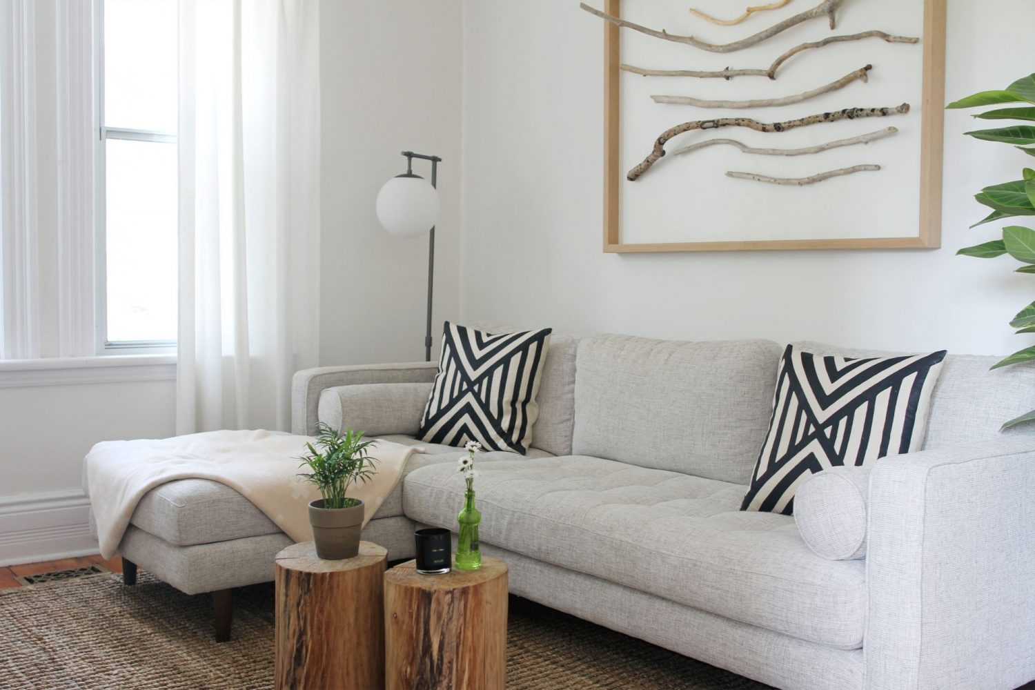 Style Bee - Living Room Update & Sven Sectional Review