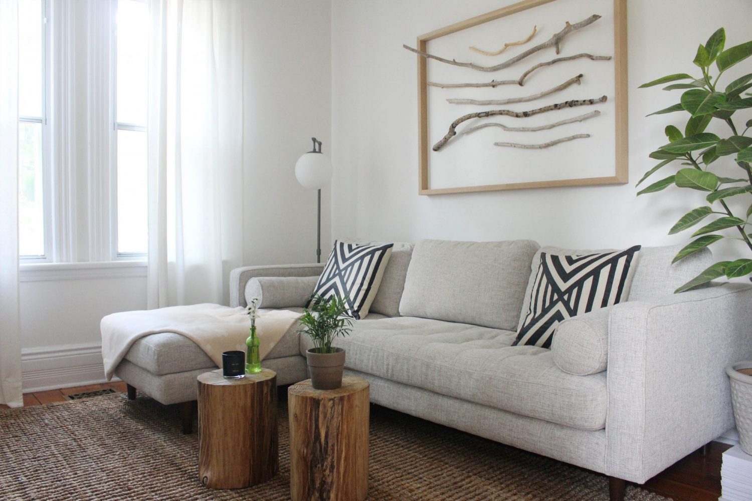 Style Bee - Living Room Update & Sven Sectional Review